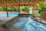 Beautiful hot tub open all year round